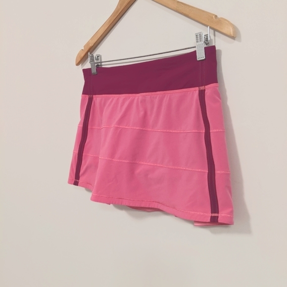 Lululemon Pace Rival Skirt II Pink Paradise/Regal Plum 6 - Picture 11 of 16